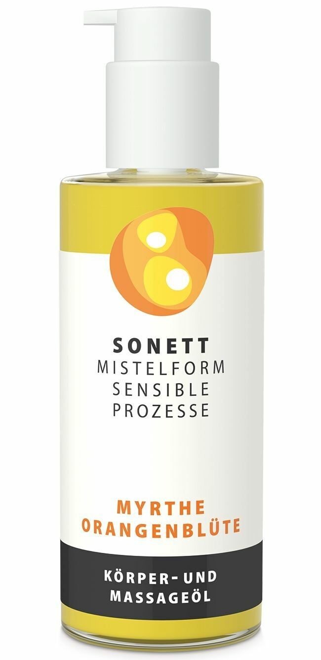 Ulei pentru corp si masaj cu mirt si flori de portocal bio 145ml Sonett