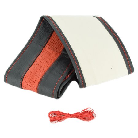 husa volan din piele naturala neagra cu dunga rosie, pentru autoturisme, diametru 37 - 39 cm, cu ac si ata (se coase, aspect original) 5 Husa volan din PIELE NATURALA NEAGRA CU DUNGA ROSIE, pentru autoturisme, diametru 37 - 39 cm, cu ac si ata (se coase, aspect ORIGINAL) - imagine 5