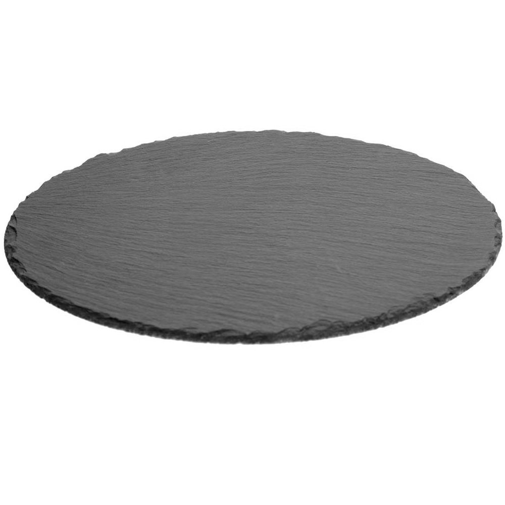 Platou servire Atmosphera ardezie, diametru 22 cm, negru