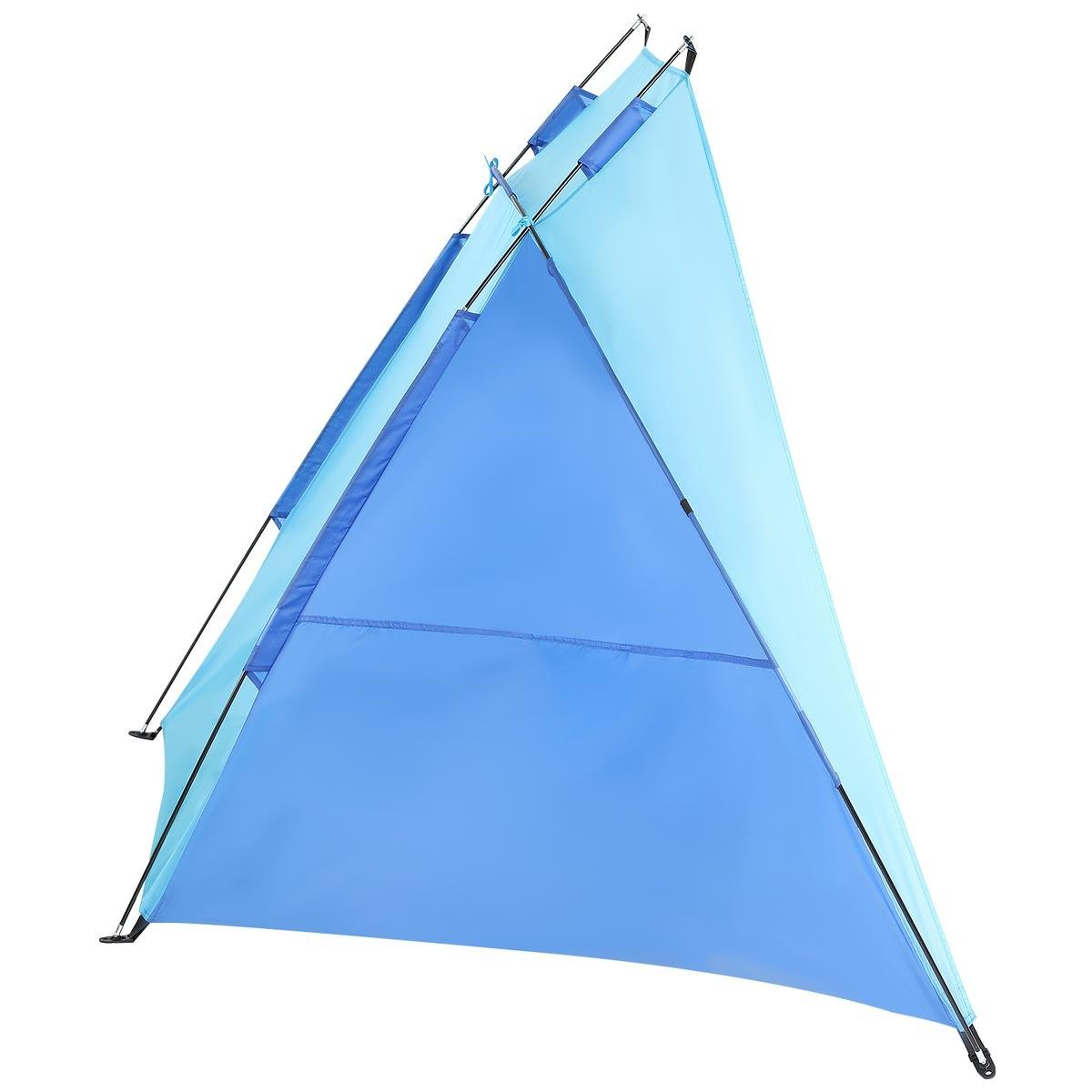 cort plaja pentru 2 persoane, cu protectie uv si podea izolanta, 200x100x105 cm, albastru 2 Cort plaja pentru 2 persoane, cu protectie UV si podea izolanta, 200x100x105 cm, albastru - imagine 2