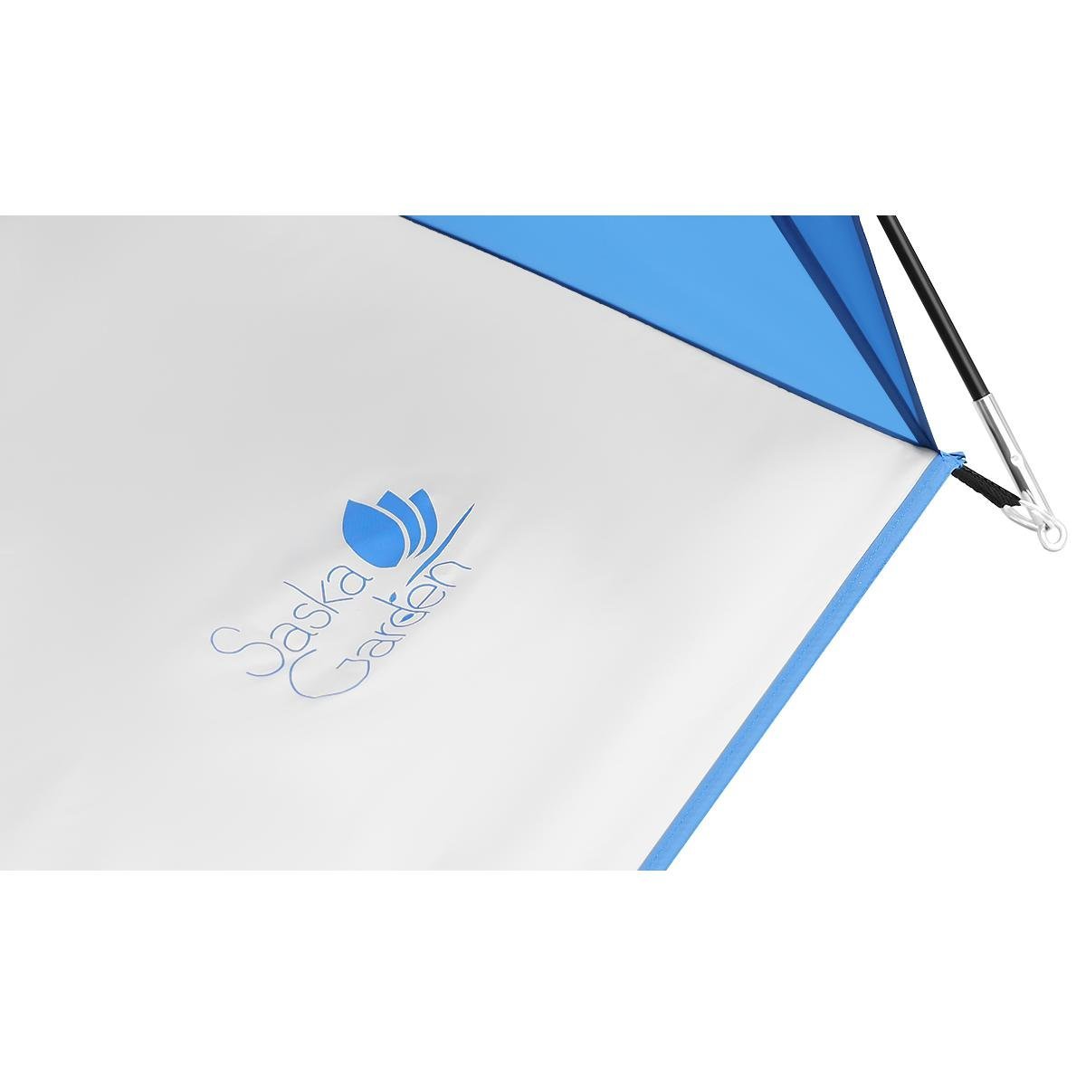 cort plaja pentru 4 persoane, cu podea, protectie uv, 273x195x177 cm, albastru 3 Cort plaja pentru 4 persoane, cu podea, protectie UV, 273x195x177 cm, albastru - imagine 3