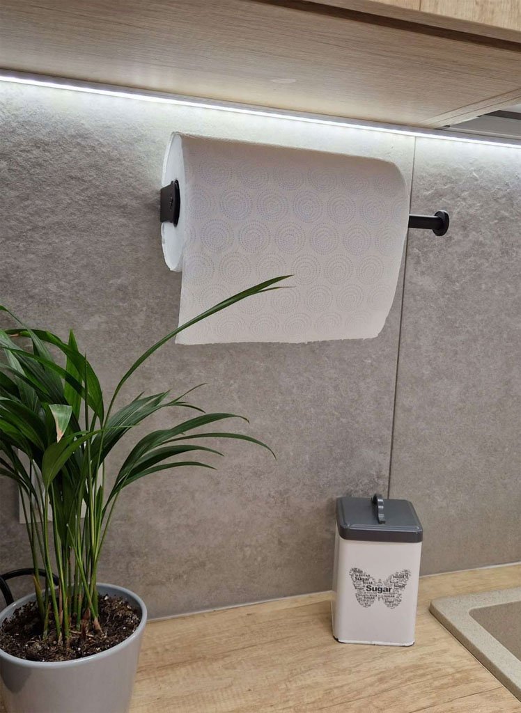 suport rola prosop de bucatarie, culoare neagra 10 Suport rola prosop de bucatarie, culoare neagra - imagine 10