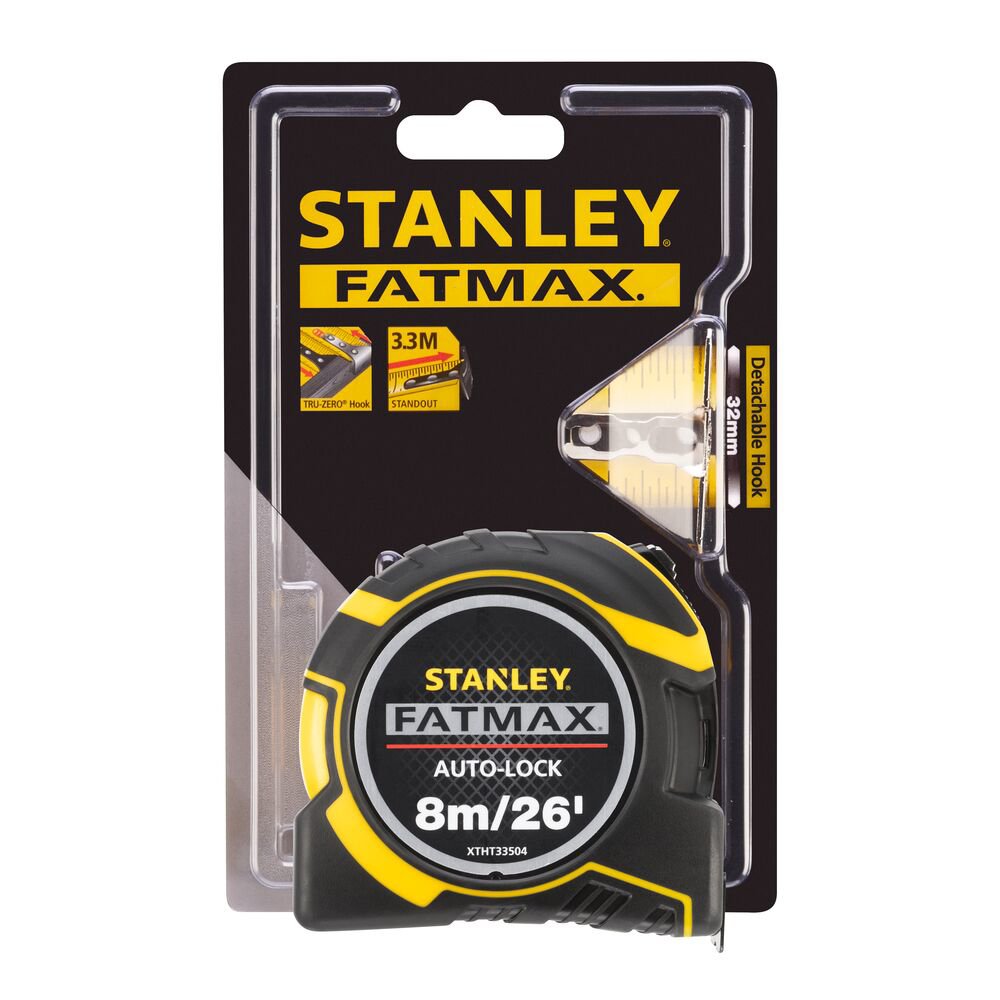 stanley xtht0-33504, ruleta autolock fatmax 8m, mylar®, bladearmor, magnet fix, 8m/26inch x 32mm + un carlig detasabil, blister 4 Stanley XTHT0-33504, ruleta autolock fatmax 8m, Mylar®, BladeArmor, magnet fix, 8m/26Inch x 32mm + un carlig detasabil, blister - imagine 4