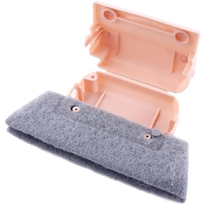Stergator Geamuri 2 in 1 Macvi® Profesional pentru Geamuri Oglinzi Spatii Inguste Design Durabil Roz - imagine 4