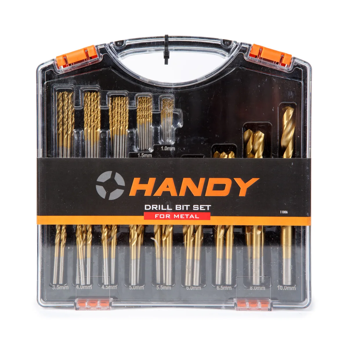 Set 120 burghie HSS pentru metal, 14 dimensiuni 1-10 mm, strat titan, cutie organizatoare - imagine 2