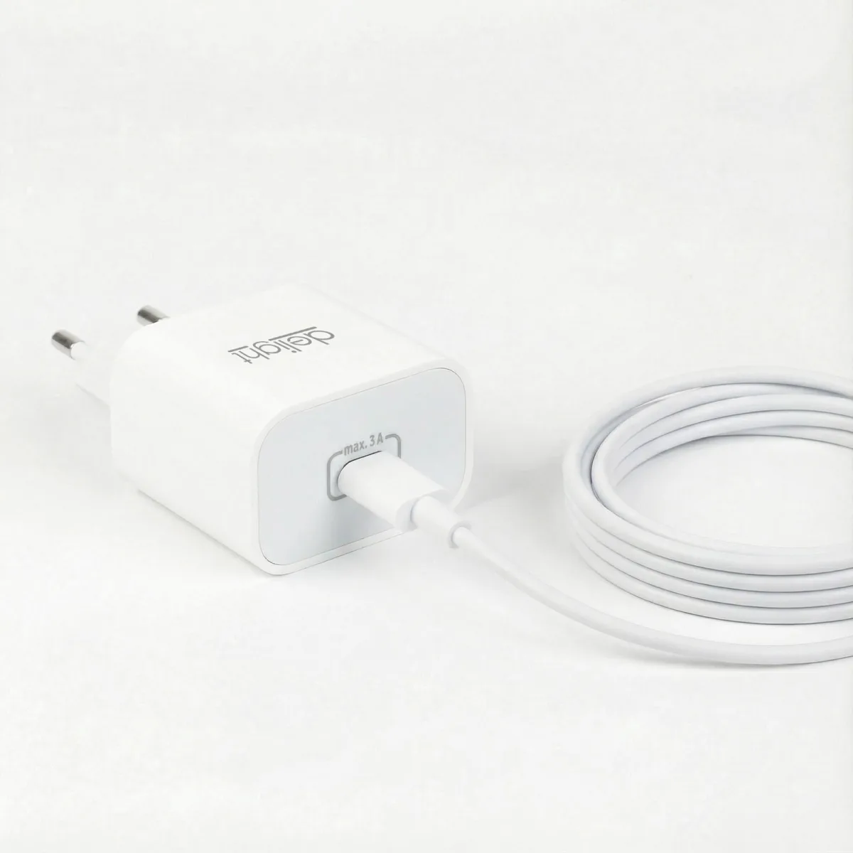 Incarcator rapid USB C PD 20W adaptor priza Type C universal fast charge alb - imagine 3