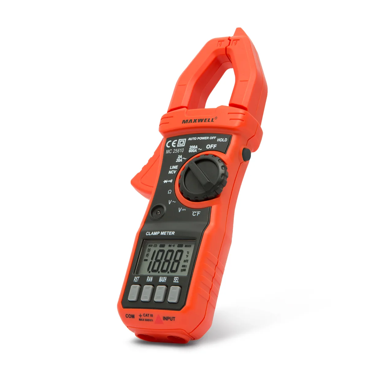 Cleste ampermetric digital 600A, 600V, NCV, temperatura, auto range, continuitate