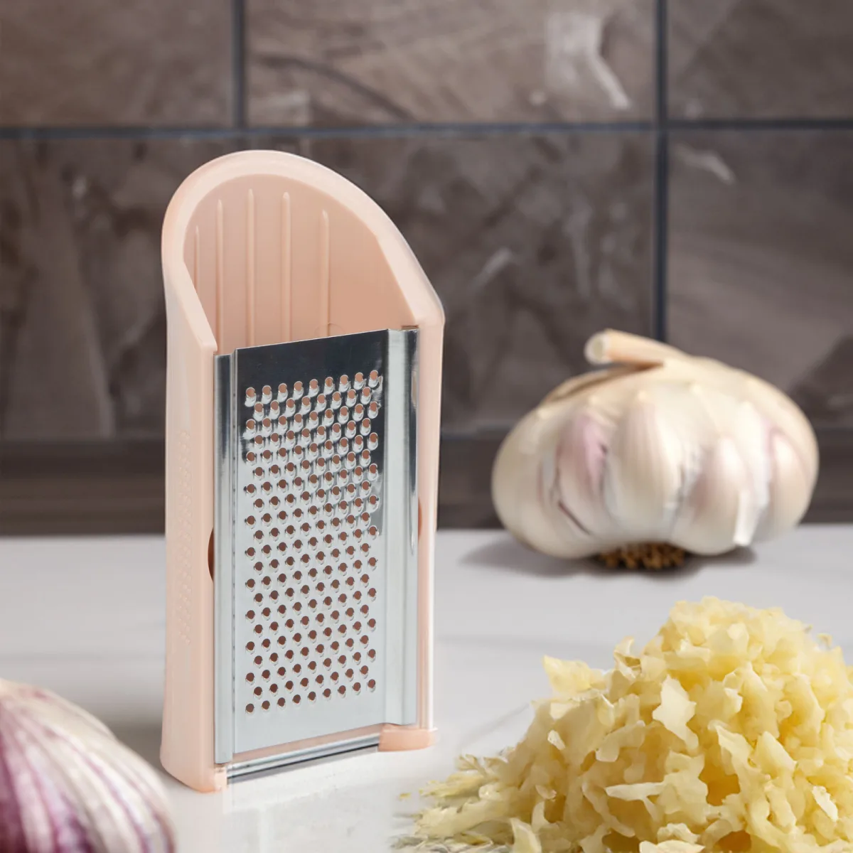 Razatoare bucatarie plastic cu recipient, inox - imagine 2