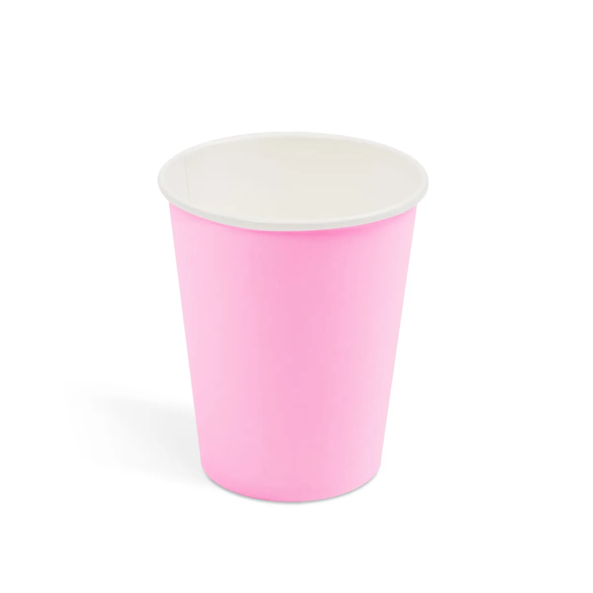 Pahare carton roz 250 ml, set 12 buc, pahare de unica folosinta pentru petreceri - imagine 2