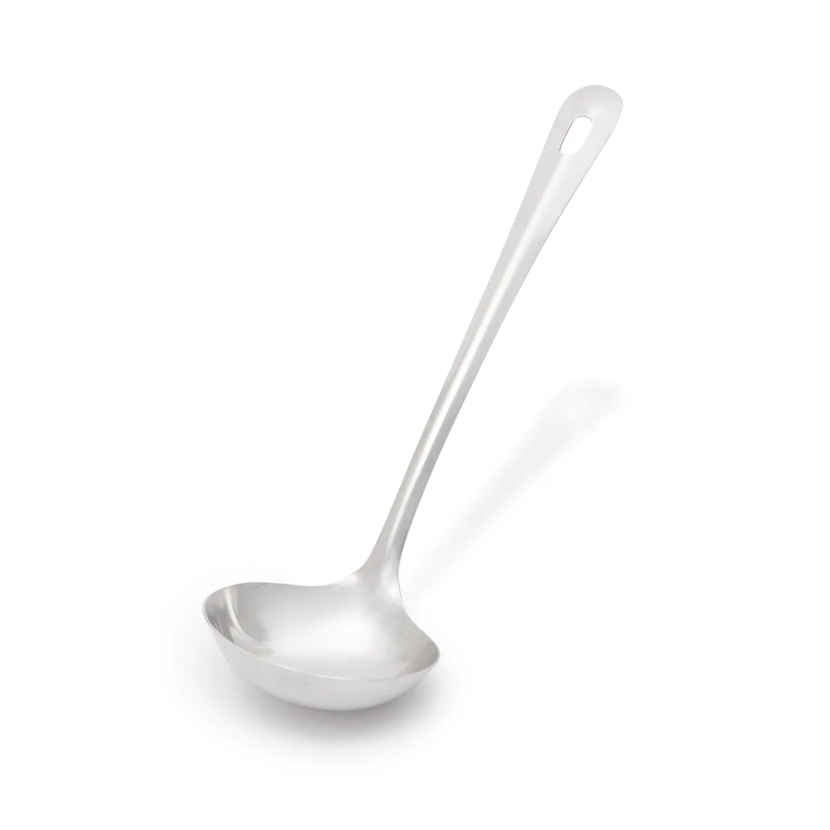 Polonic inox 30 cm, rezistent la caldura, maner ergonomic cu agatatoare