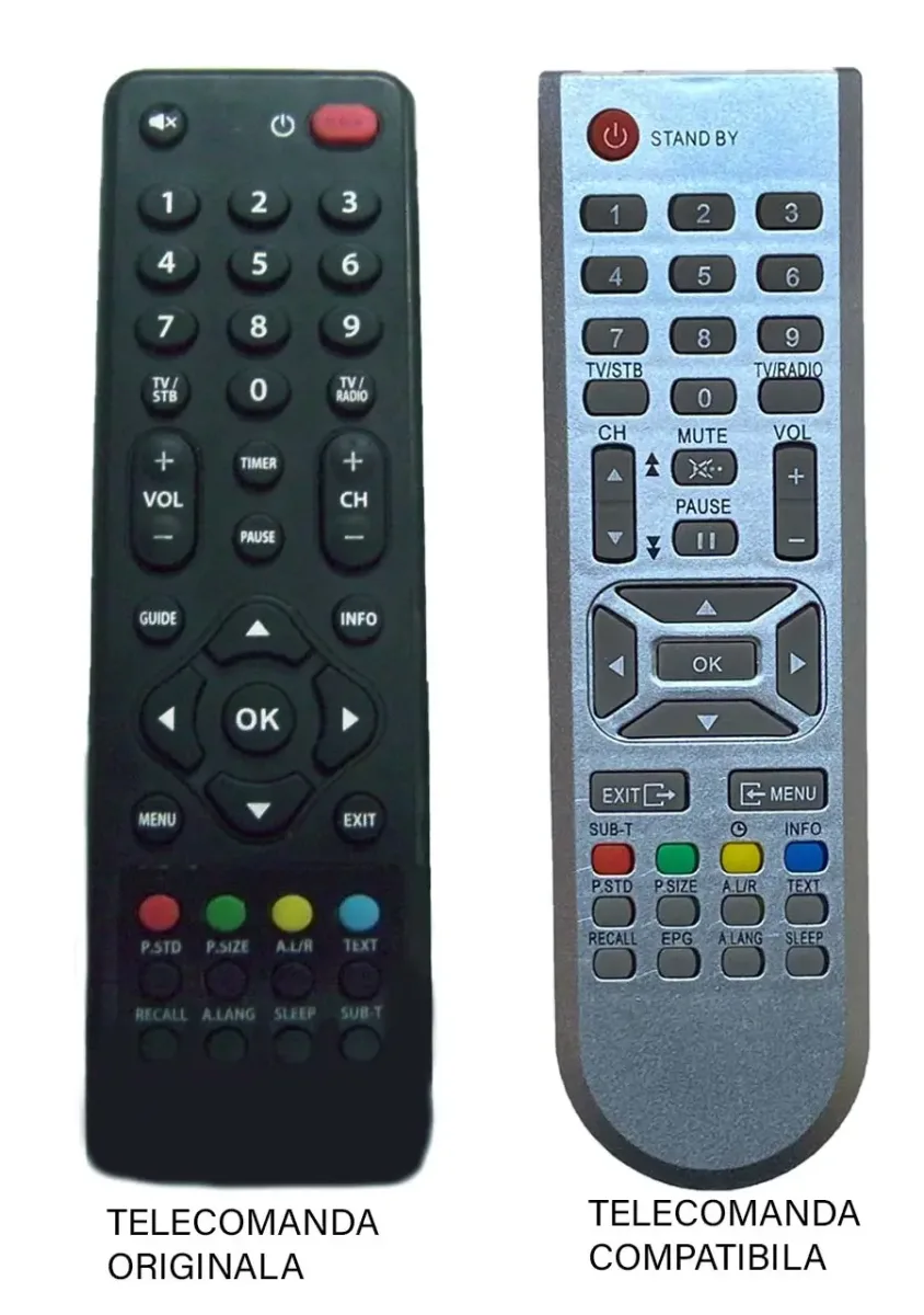 Telecomanda inlocuitoare reciever FOCUS SAT compatibil cu originalul (188-1)