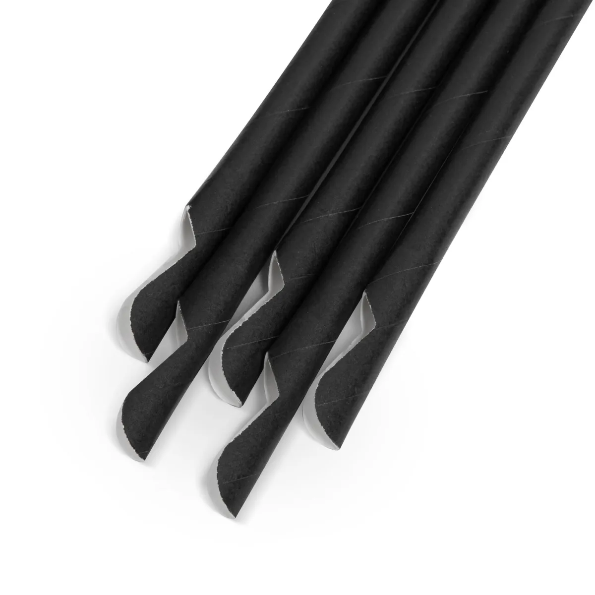 Paie hartie cu lingurita 150 buc, negre, eco, 200 mm