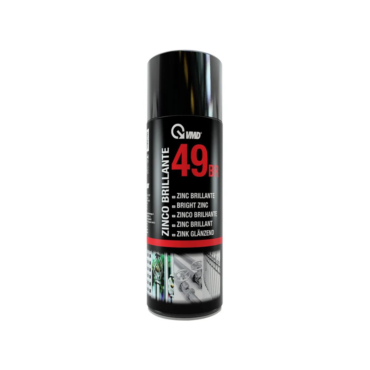 Spray zinc luminos 400 ml, protectie anticoroziva, galvanizare la rece, finisaj argintiu, uscare rapida