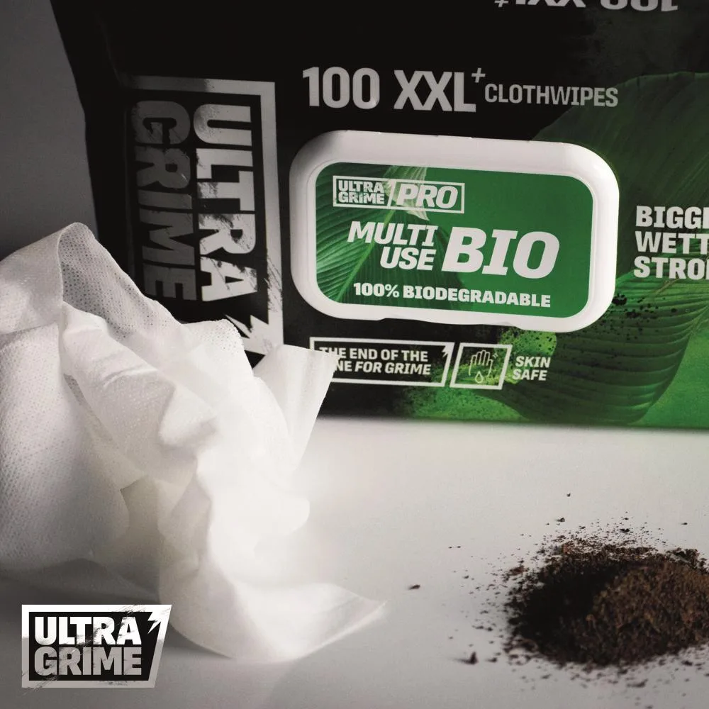 Servetele umede Bio Multiuse, UltraGrime 5940, 38 cm x 25 cm, 100 de bucati reciclabile - imagine 5