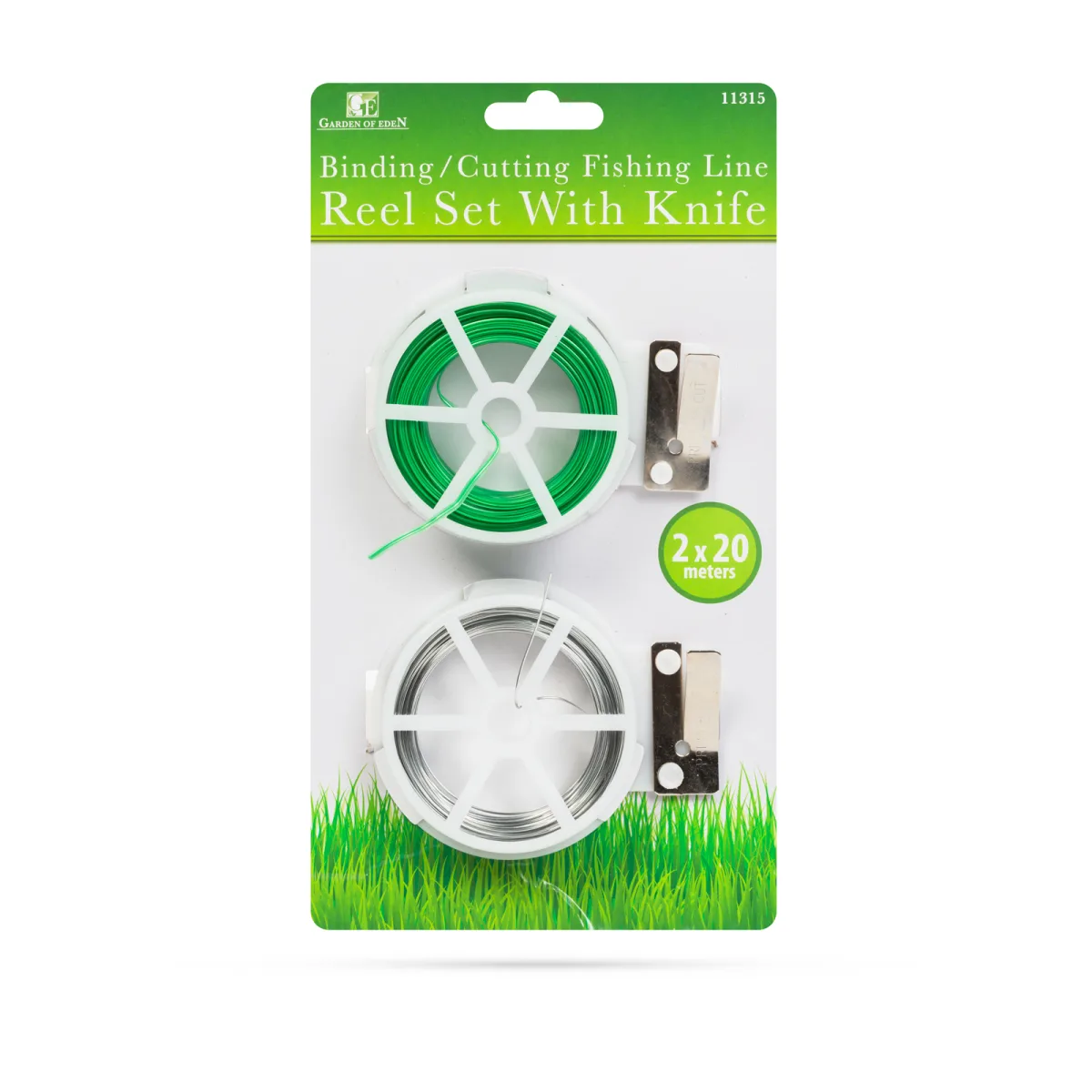 Set sarma legat plante cu cutter, 2 role x 20 m, sarma gradina cu taietor pentru legare plante - imagine 2