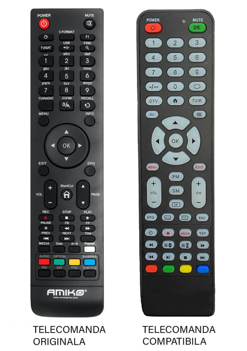 Telecomanda compatibila pentru receptor Amiko HD83