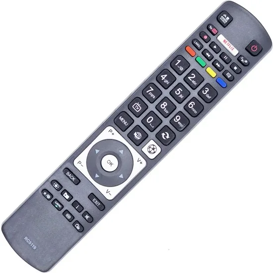 RC5119 Telecomanda KNTECH pentru LED AKAI, DIGIHOME, FINLUX, HITACHI, KENDO, TELEFUNKEN cu NETFLIX, YOUTUBE ?i SPORT