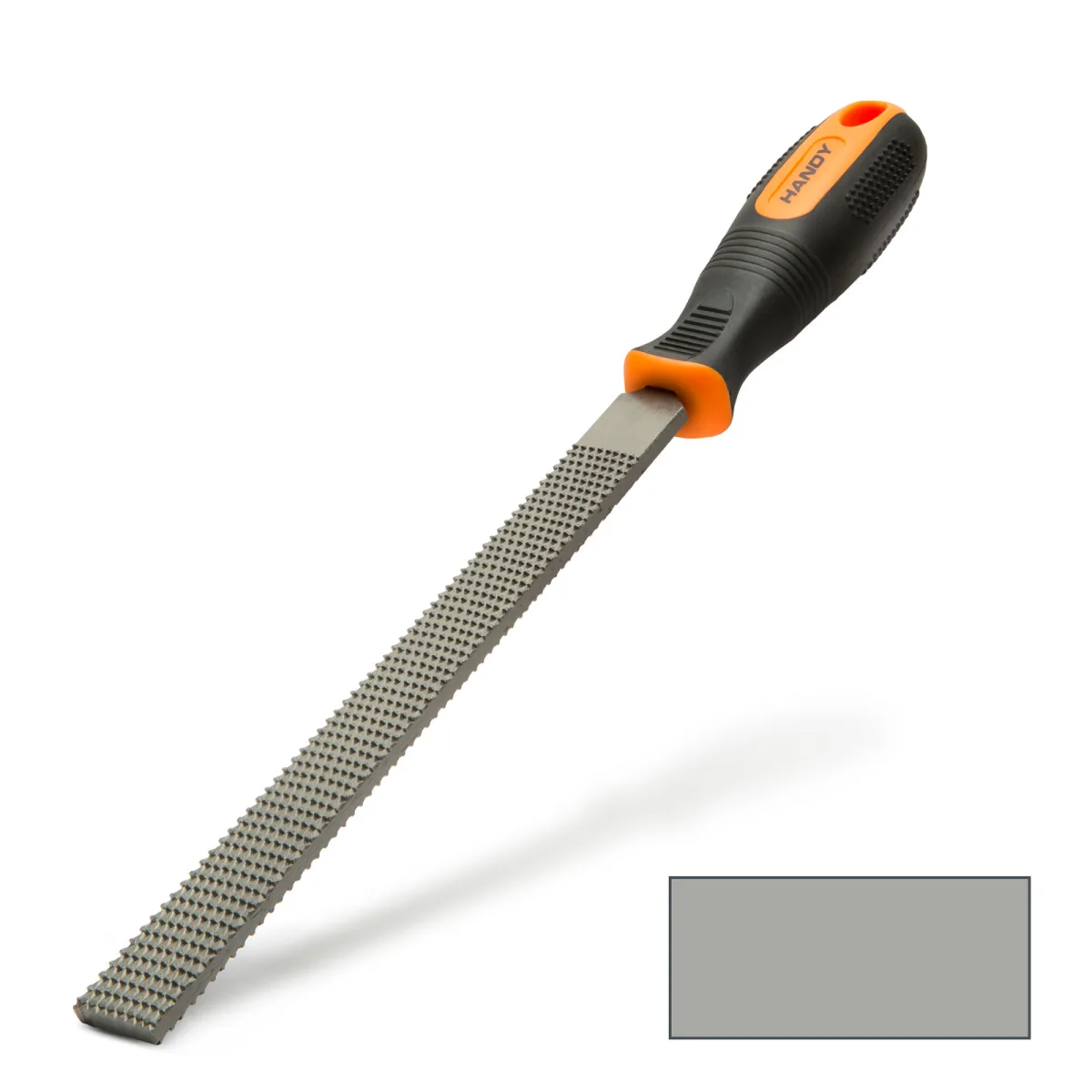 Raspila pentru lemn, 200 mm cu maner ergonomic, granulatie medie, lama plata