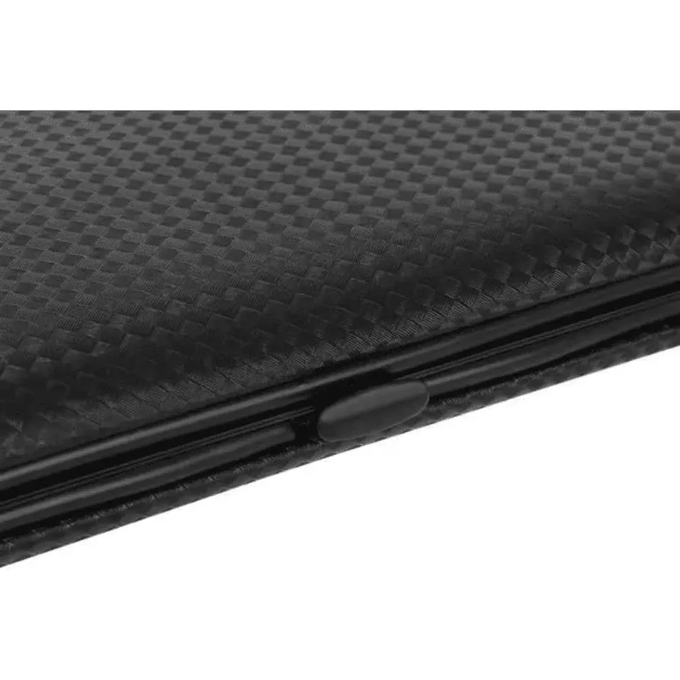 Set manichiura pedichiura Macvi® 15 piese din inox cu husa din piele ecologica si interior de velur sintetic rosu pentru ingrijirea completa a unghiilor - imagine 5