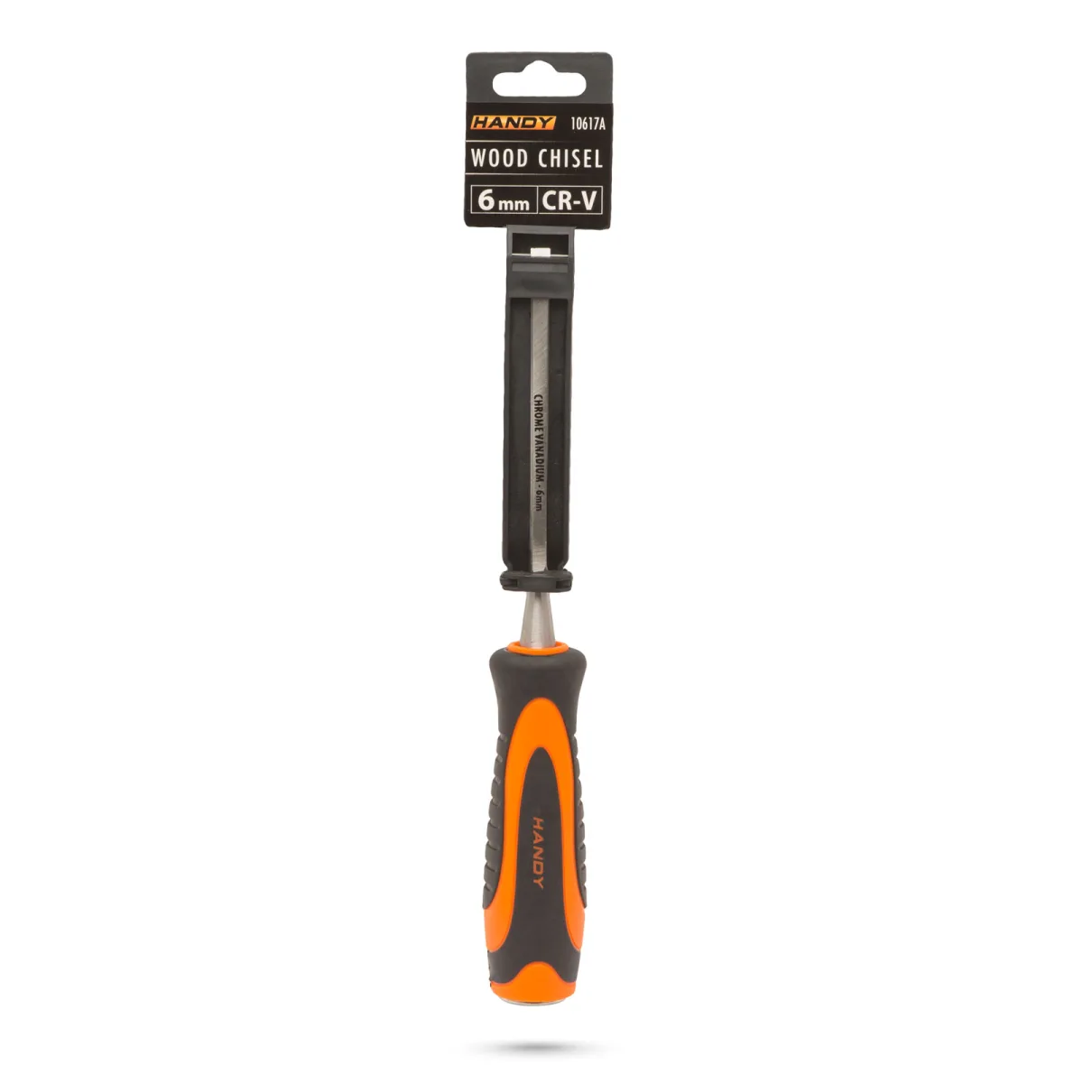 Dalta pentru lemn, 6 mm cu maner ergonomic, lama din otel calit, capat lovibil - imagine 3