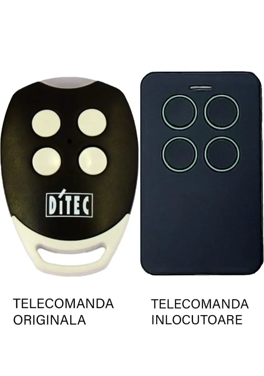 Telecomanda inlocuitoare poarta garajbutoane cod saritor frecventa 433.92MHz Ditec Gol 4C compatibila cu originalul (811)