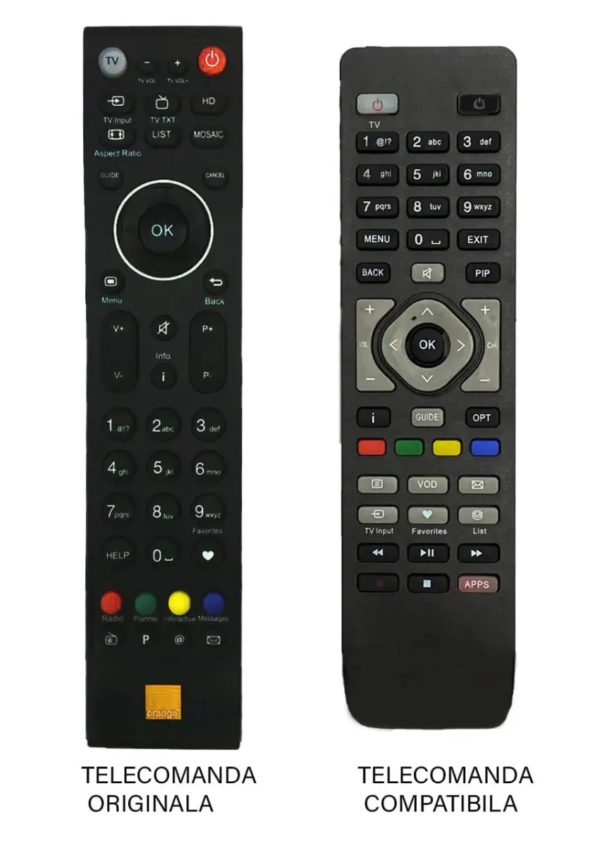 Telecomanda inlocuitoare Telekom IPTV compatibila cu Orange (192-1)