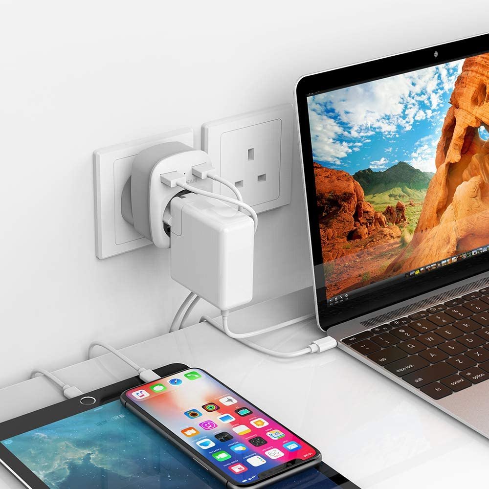 adaptor europe to uk tessan ts-611, eu - uk, 2xusb - 2,4a, 10a 5 Adaptor Europe to UK Tessan TS-611, EU - UK, 2xUSB - 2,4A, 10A - imagine 5