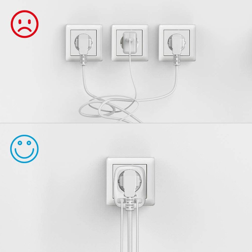 adaptor tessan ts-611-de, 2xusb - 2,4a, 13a 2 Adaptor Tessan TS-611-DE, 2xUSB - 2,4A, 13A - imagine 2