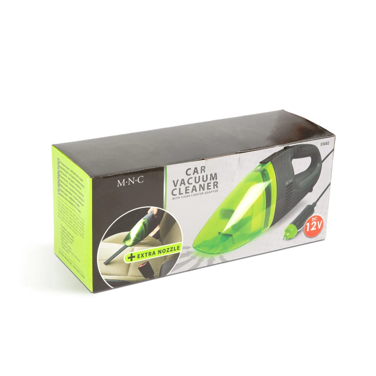 Aspirator auto 12V bricheta, 60W, cablu 2.5 m, filtru lavabil, duza ingusta, compact - imagine 5