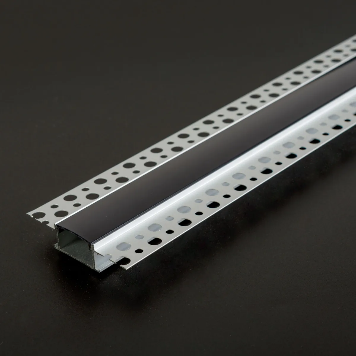 Capac negru pentru profil aluminiu LED, 1000 mm, policarbonat, compatibil 41026A1 - imagine 2