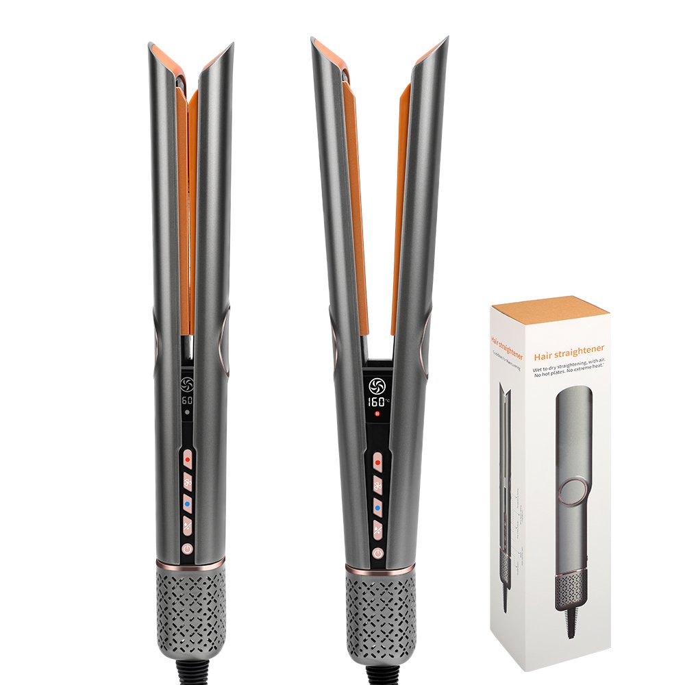 aparat de indreptat parul cu aer cald 2 in 1 rovotec hs-906, 1300w, uscare si indreptare simultana, ioni negativi, temperatura reglabila, uscator, indreptare par umed, indreptare par uscat 2 Aparat de indreptat parul cu aer cald 2 in 1 Rovotec HS-906, 1300W, Uscare si Indreptare Simultana, Ioni Negativi, Temperatura reglabila, Uscator, Indreptare par umed, Indreptare par uscat - imagine 2