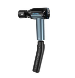 Aparat de masaj Profesional Gun Renpho Reach 2, Incalzire si racire, 6 capete, 5 viteze, Control touch temperatura, brat de extensie, geanta