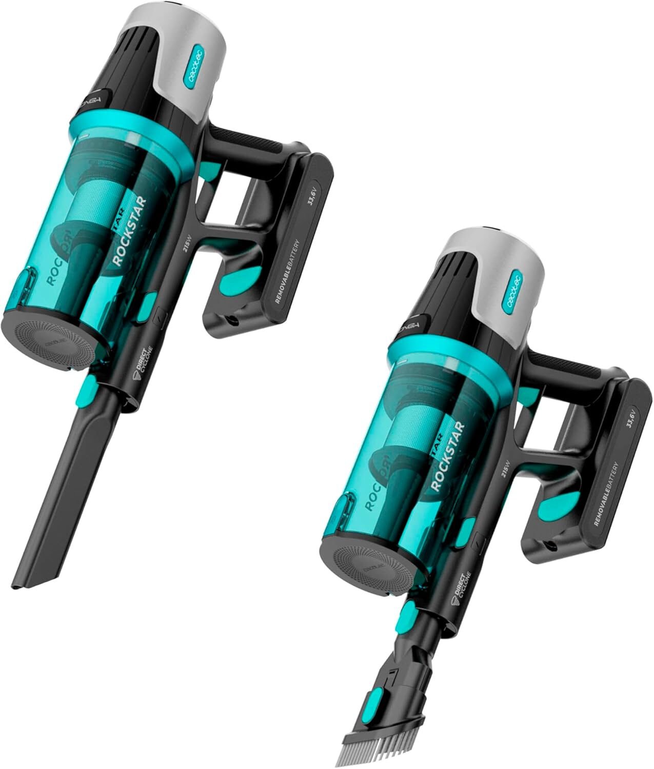 aspirator vertical cecotec conga rockstar 1500 horizon x-treme, 215w, autonomie 60min, acumulator 33,6 v, rezervor 600ml 3 Aspirator vertical Cecotec Conga Rockstar 1500 Horizon X-Treme, 215W, autonomie 60min, acumulator 33,6 V, rezervor 600ml - imagine 3
