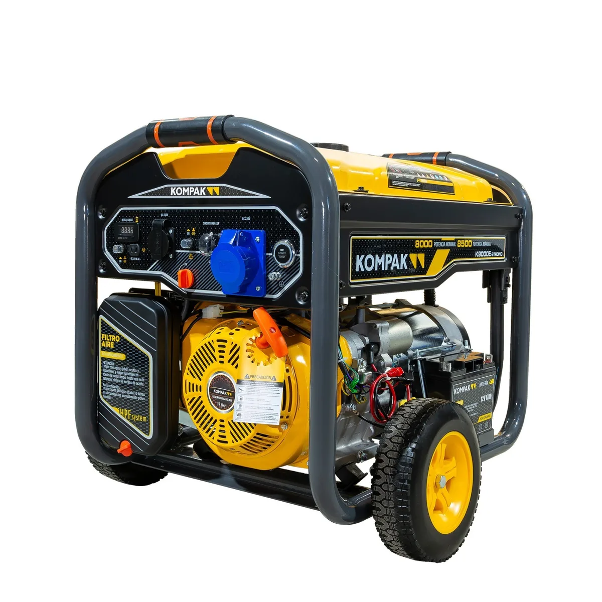 Generator pe benzina KOMPAK K9000E, 8.3 kW, monofazat, pornire electrica - imagine 9