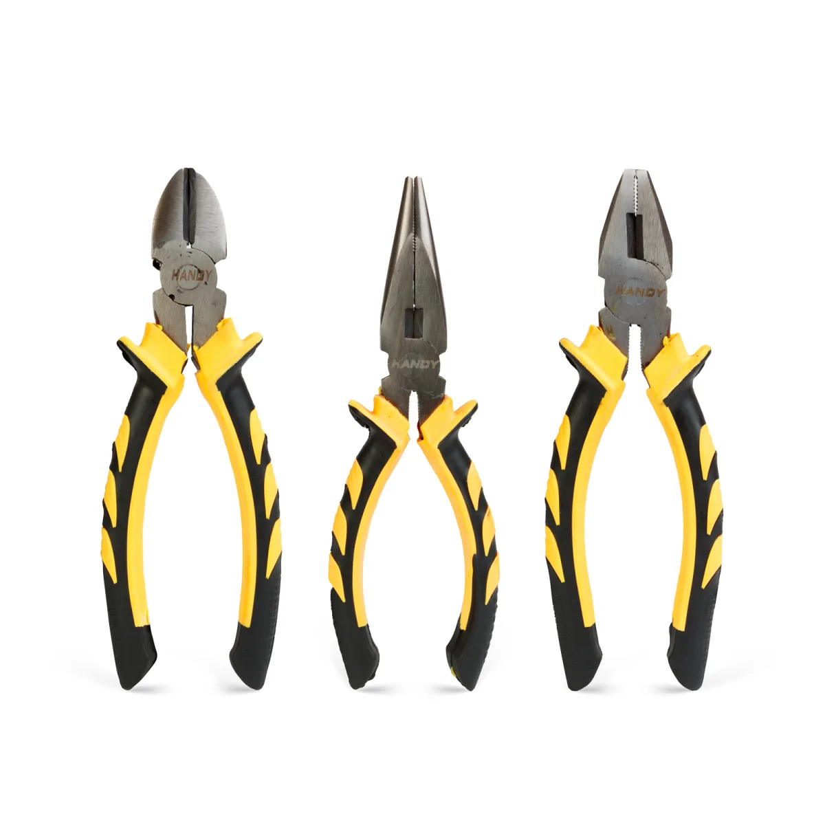 Set 3 clesti profesionali, combinat diagonal si cu varf plat, otel carbon, manere antiderapante