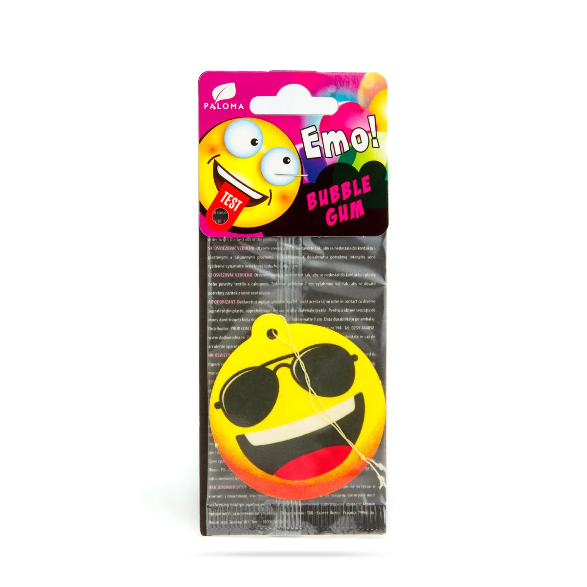 Odorizant Auto Paloma EMO Bubble Gum, Parfum Guma de Mestecat, 4 g - imagine 3