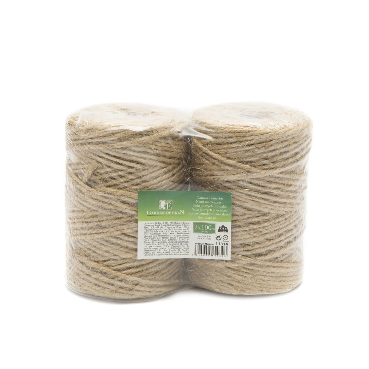 Set sfoara naturala, 2 x 100 m, sfoara iuta 1.5 mm pentru legat plante, gradina si uz gospodaresc - imagine 3