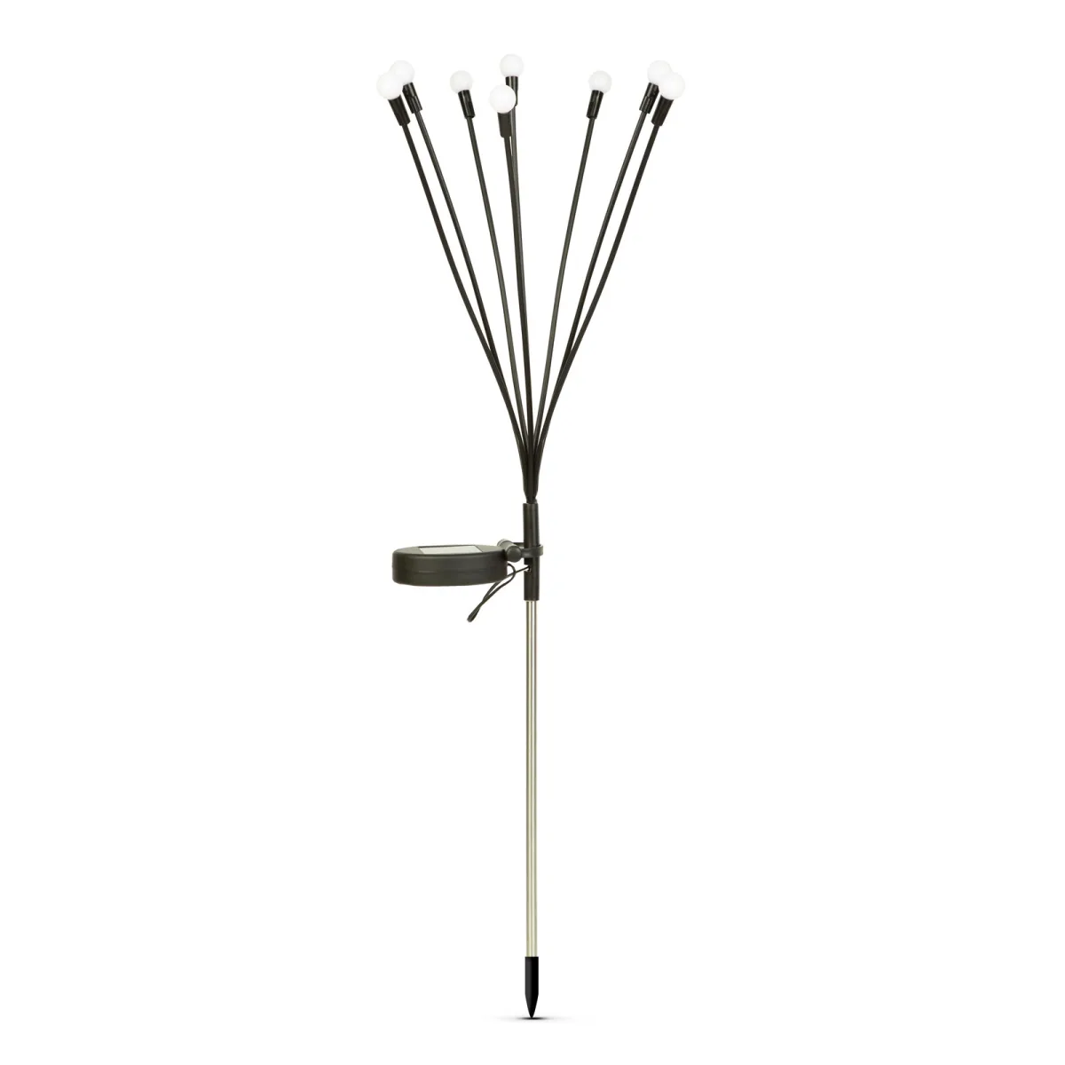Lampa solara gradina licurici 8 LED alb cald 70 cm decor alei,terasa IP44 - imagine 2