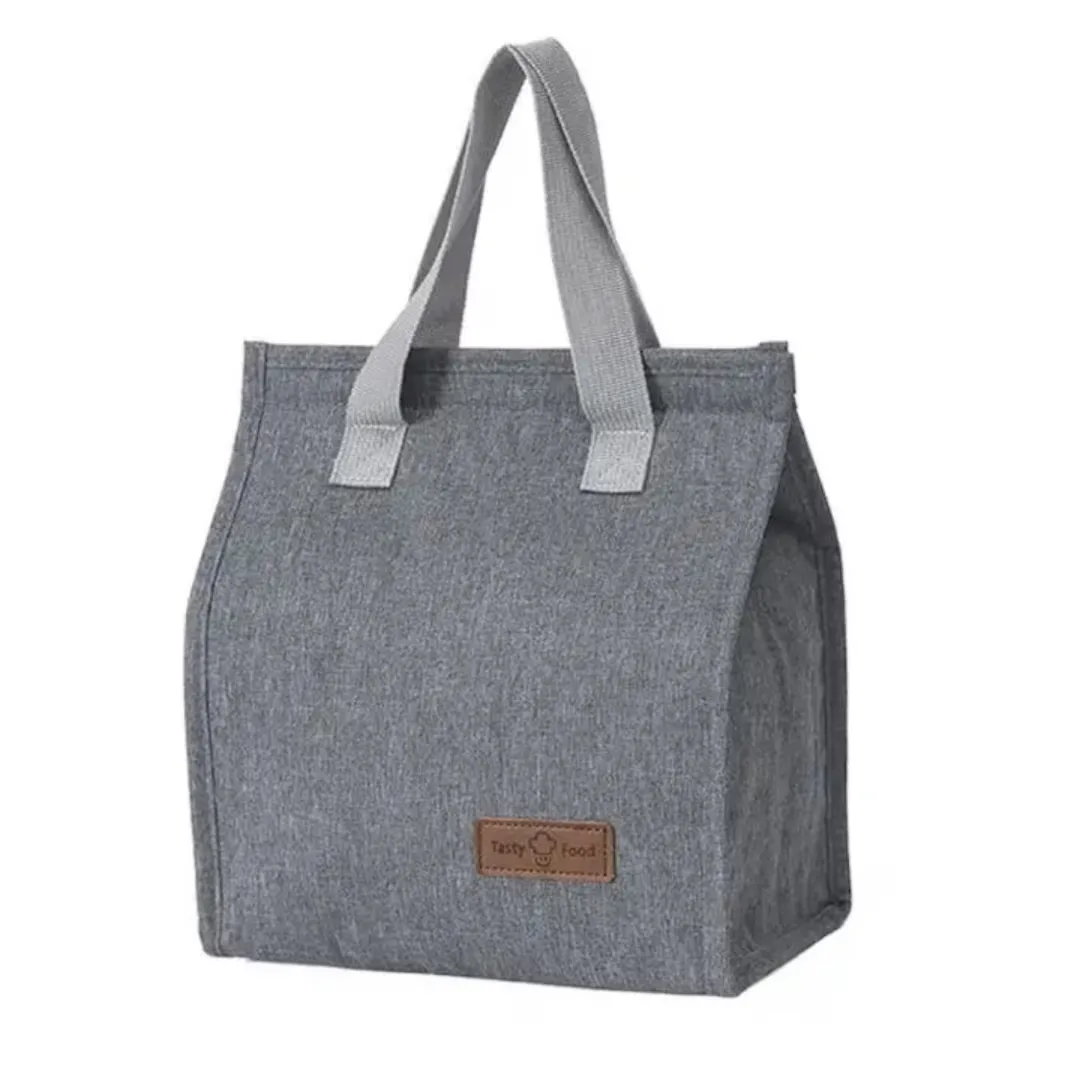 Geanta termoizolanta Macvi® multifunctionala, pentru birou, picnic sau camping, 22.5x13x25.5 cm, material premium, design gri