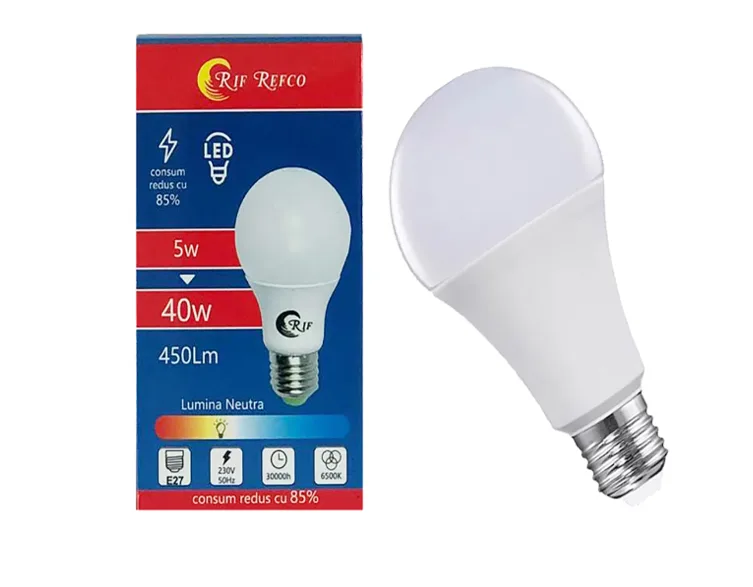 Bec LED Macvi® 5W (echivalent 40W), 450 lm, economie de energie pentru spatii mici - imagine 2