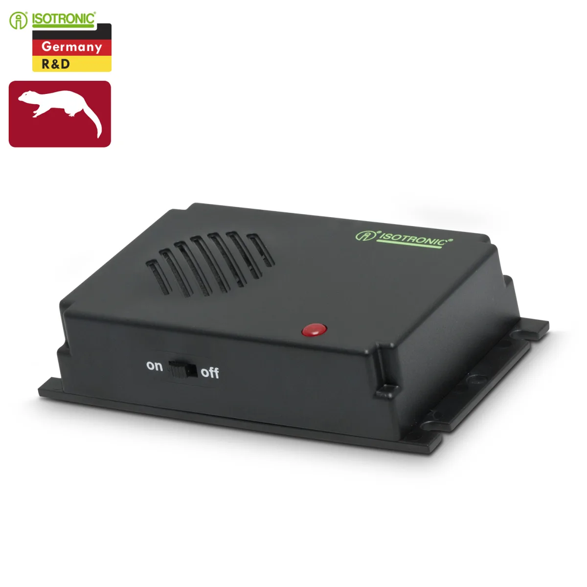 Repelent jder cu ultrasunete, portabil pe baterii, LED, 40m², exterior interior