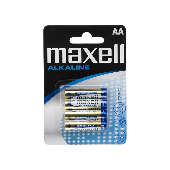 Baterii AA LR6 alcaline 1.5V, blister 4 buc, durata lunga, rezistente scurgeri, telecomanda/ jucarii