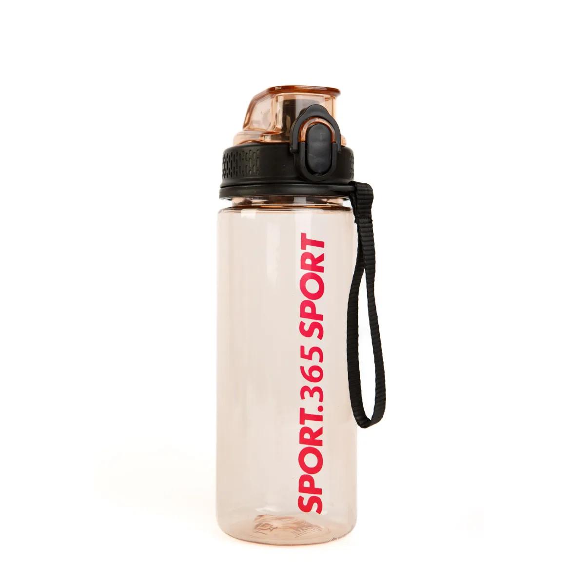 Bidon sport 600 ml, plastic transparent, capac etans, 3 culori - imagine 6