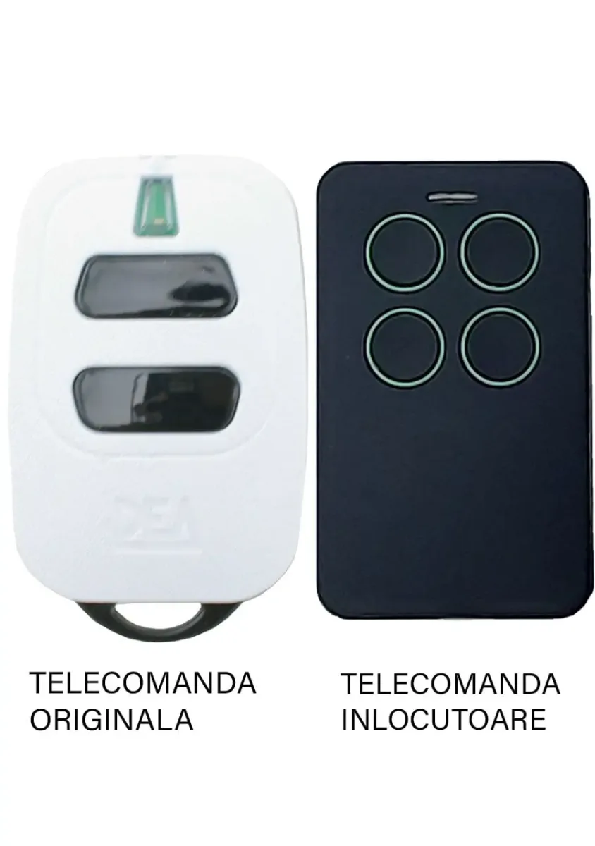 Telecomanda inlocuitoare poarta garajbutoane cod saritor frecventa 433.92MHz Dea GTi2 compatibila cu originalul (810/2)