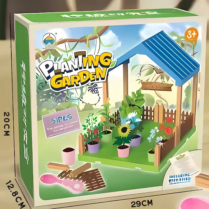 Casuta de joaca educativa, MACVI, model 556-51A, verde, pentru varsta 3+ ani - imagine 3