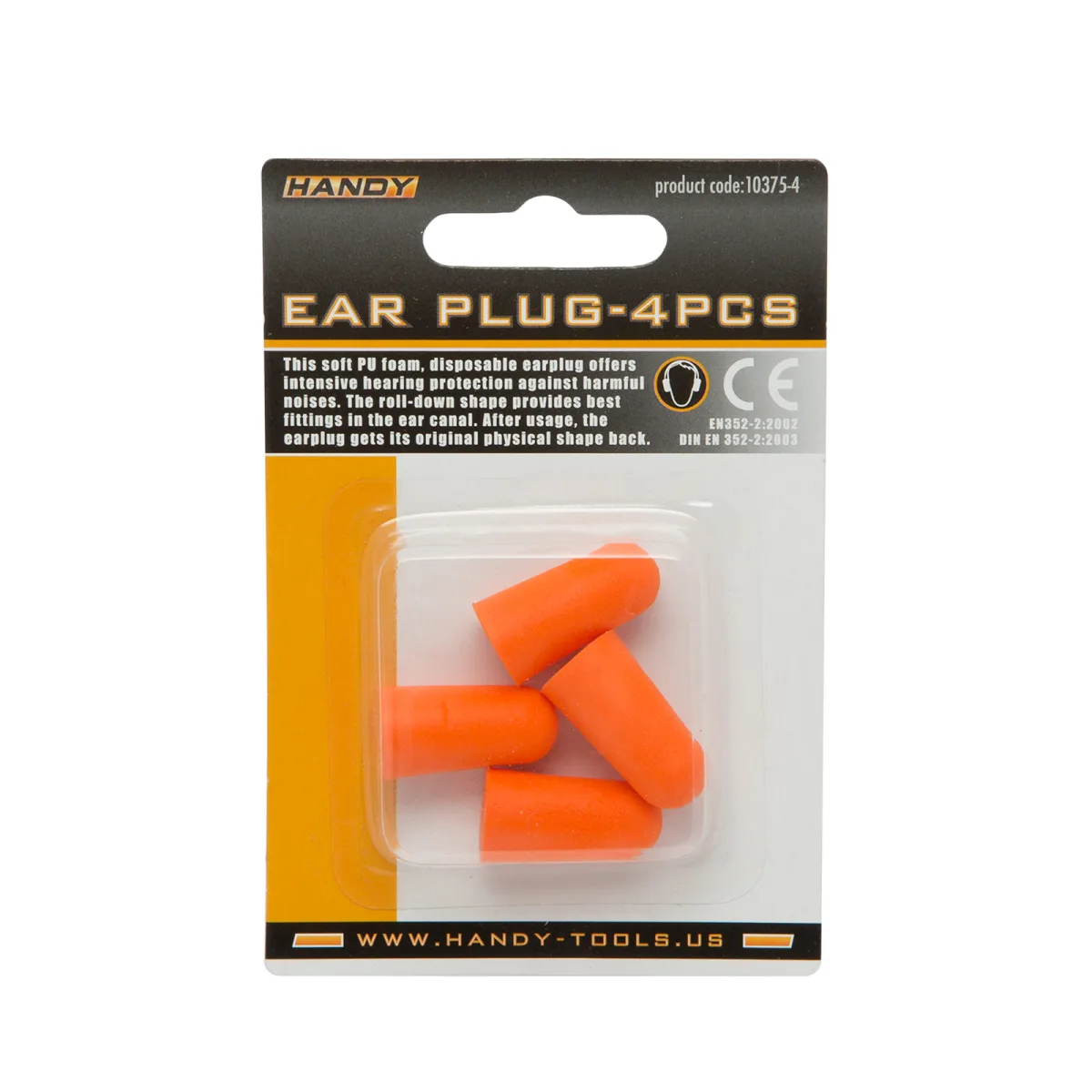 Dopuri de Urechi Antifonice din Spuma PU, Protectie Auditiva SNR 35 dB, Set 4 Buc - imagine 2