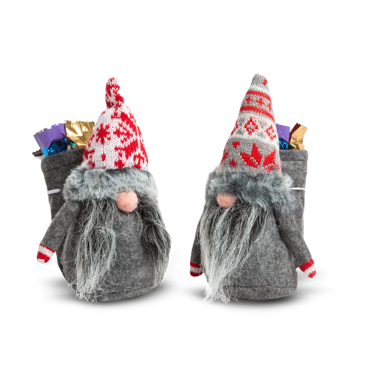 Decoratiune Craciun elf scandinav 20 cm, figurina textila, 2 modele