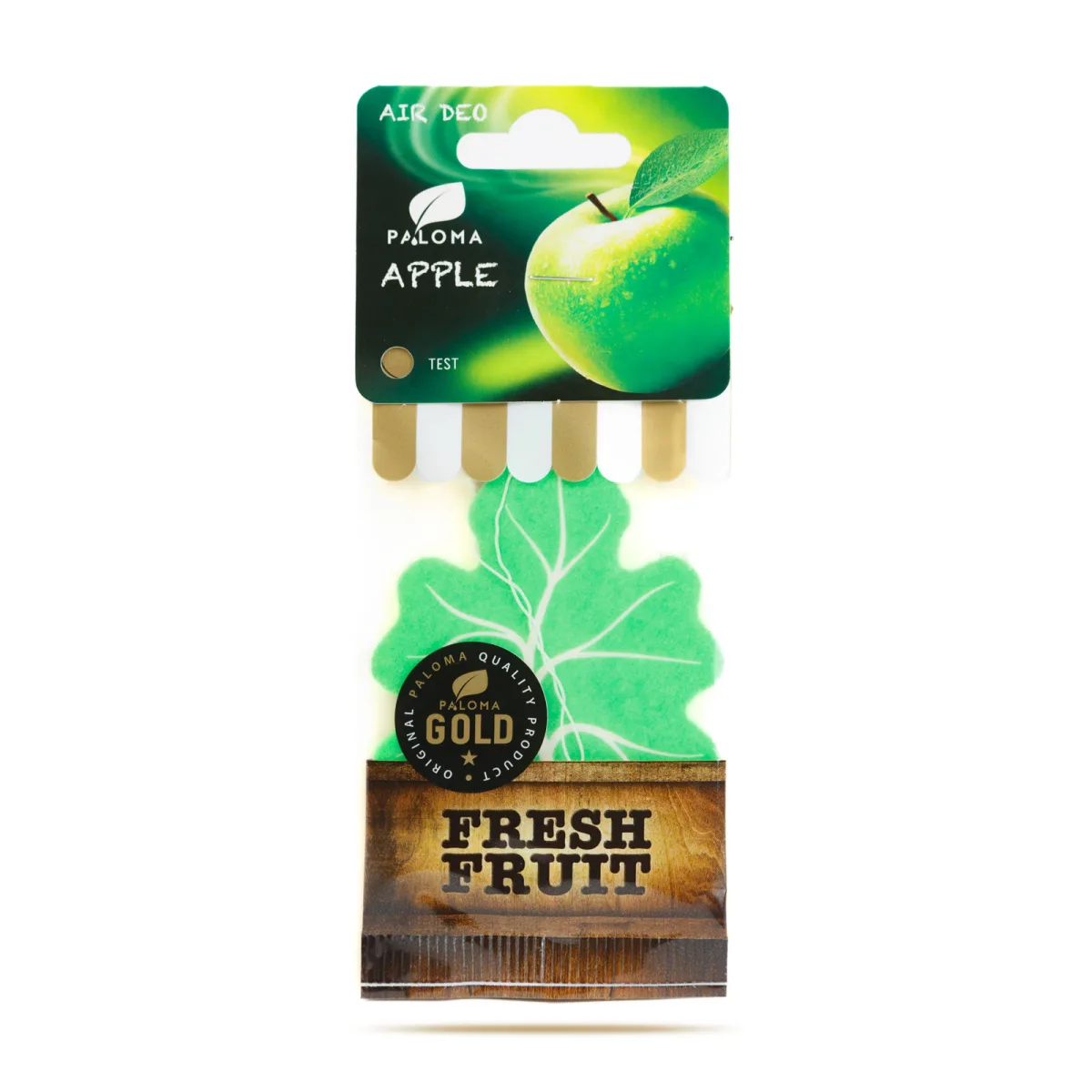 Odorizant auto Paloma Gold Apple, parfum masina aroma mar verde