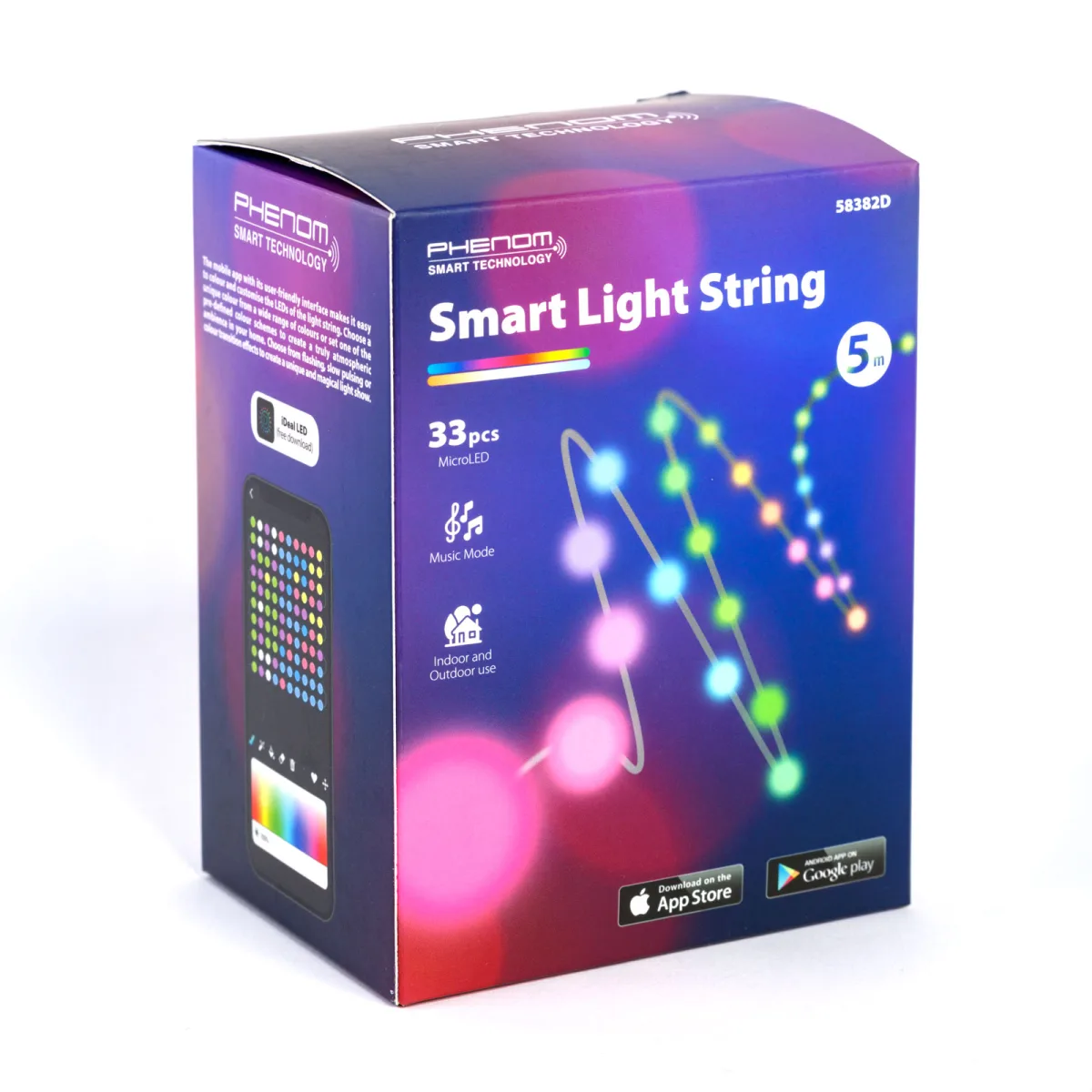 Instalatie LED smart RGBIC 5 m, 33 LED, control Bluetooth si aplicatie, USB, mod muzica IP65 - imagine 4