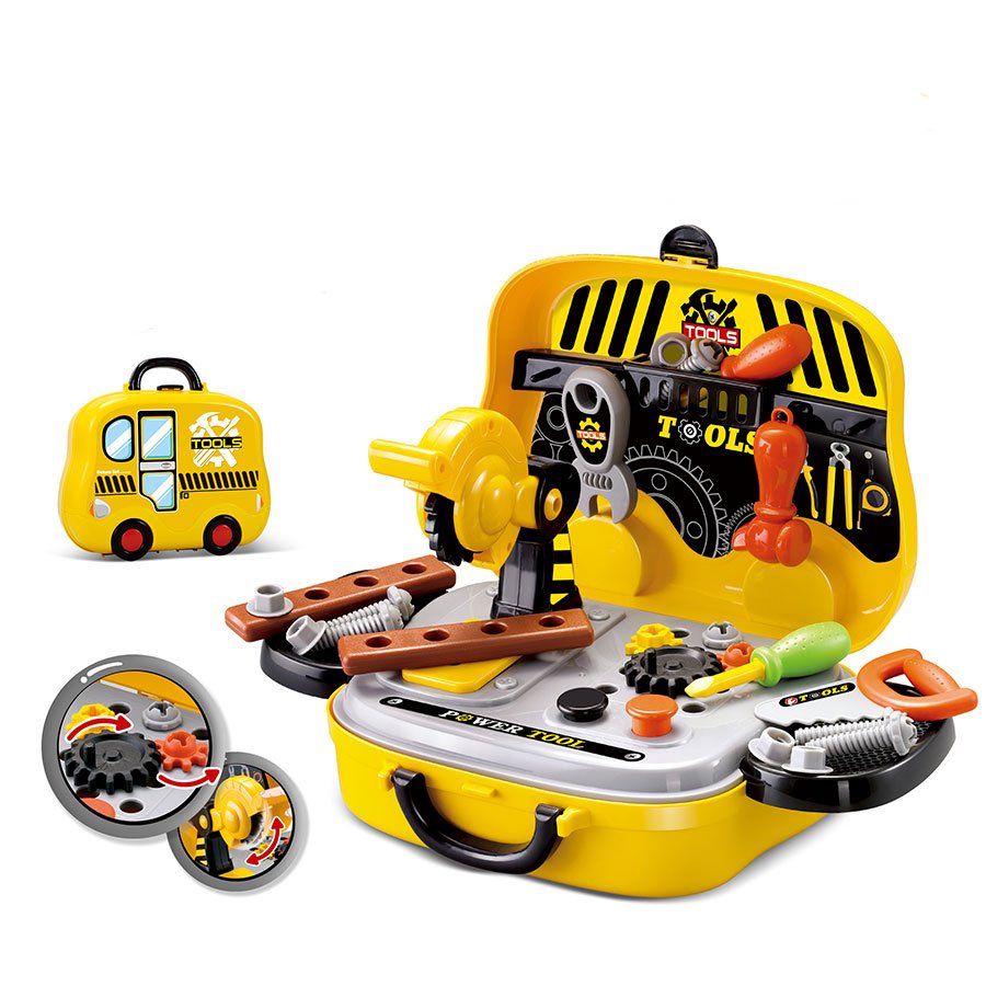 trusa scule jucarie rovo 916, cu unelte si accesorii, 24 piese 1 Trusa scule jucarie Rovo 916, cu unelte si accesorii, 24 piese